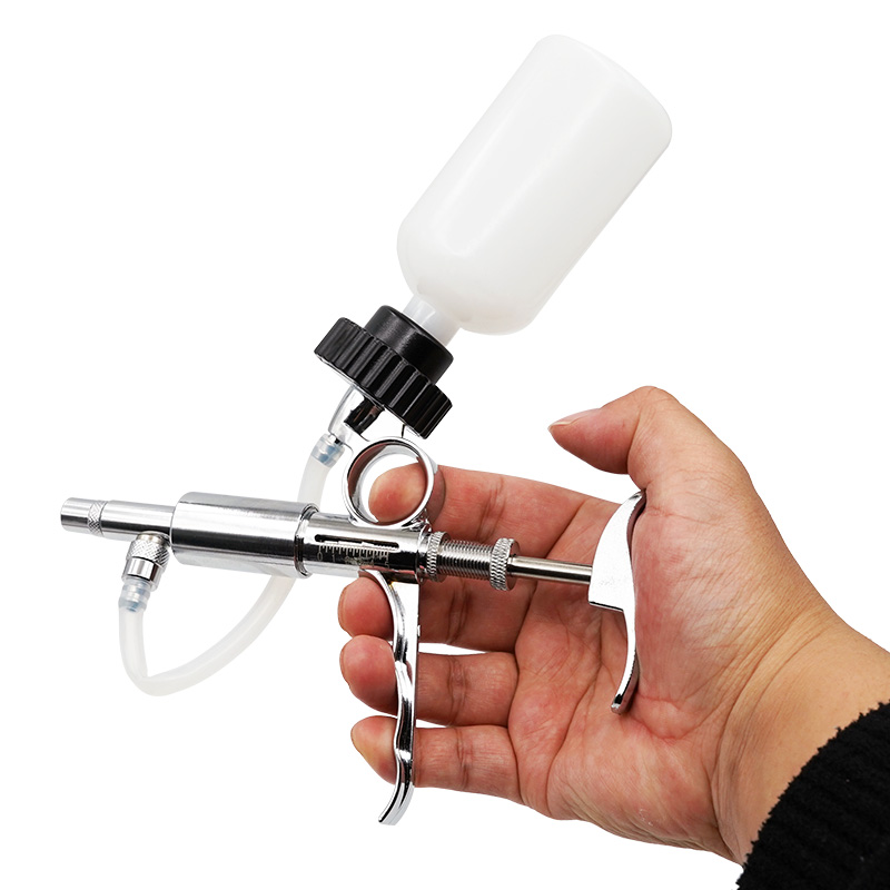 Veterinary Syringe Gun - 0.5-5Ml Siringa Continua Strumenti In Metallo