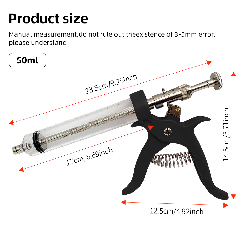 1 Pz Animale 50 ml Siringa Ad  - Veterinary Syringe Gun recensione e prezzo